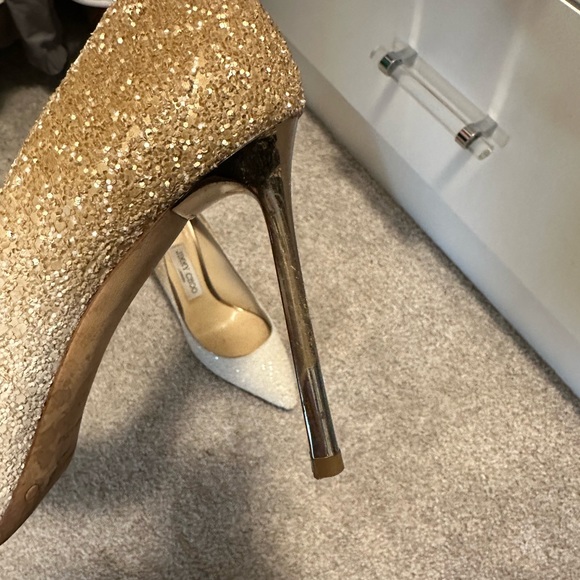 AUTHENTIC Jimmy Choo Romy 100 Glitter Pump - Picture 7 of 10